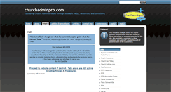 Desktop Screenshot of churchadminpro.com